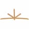 Ekena Millwork Alberta Smooth Timber Gable Bracket, Western Red Cedar, 84"W x 45"H x 1 1/2"D x 3 1/2"F, 13/12 Pitch GBW084X45X0204ALB00SWR - alternate 3